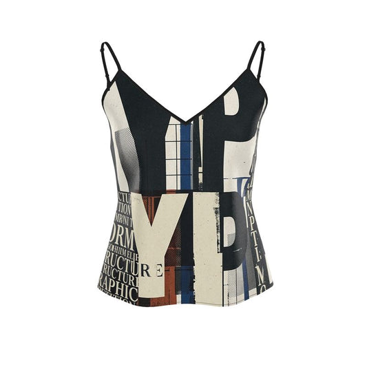 Multicolored patterned dress on a white background