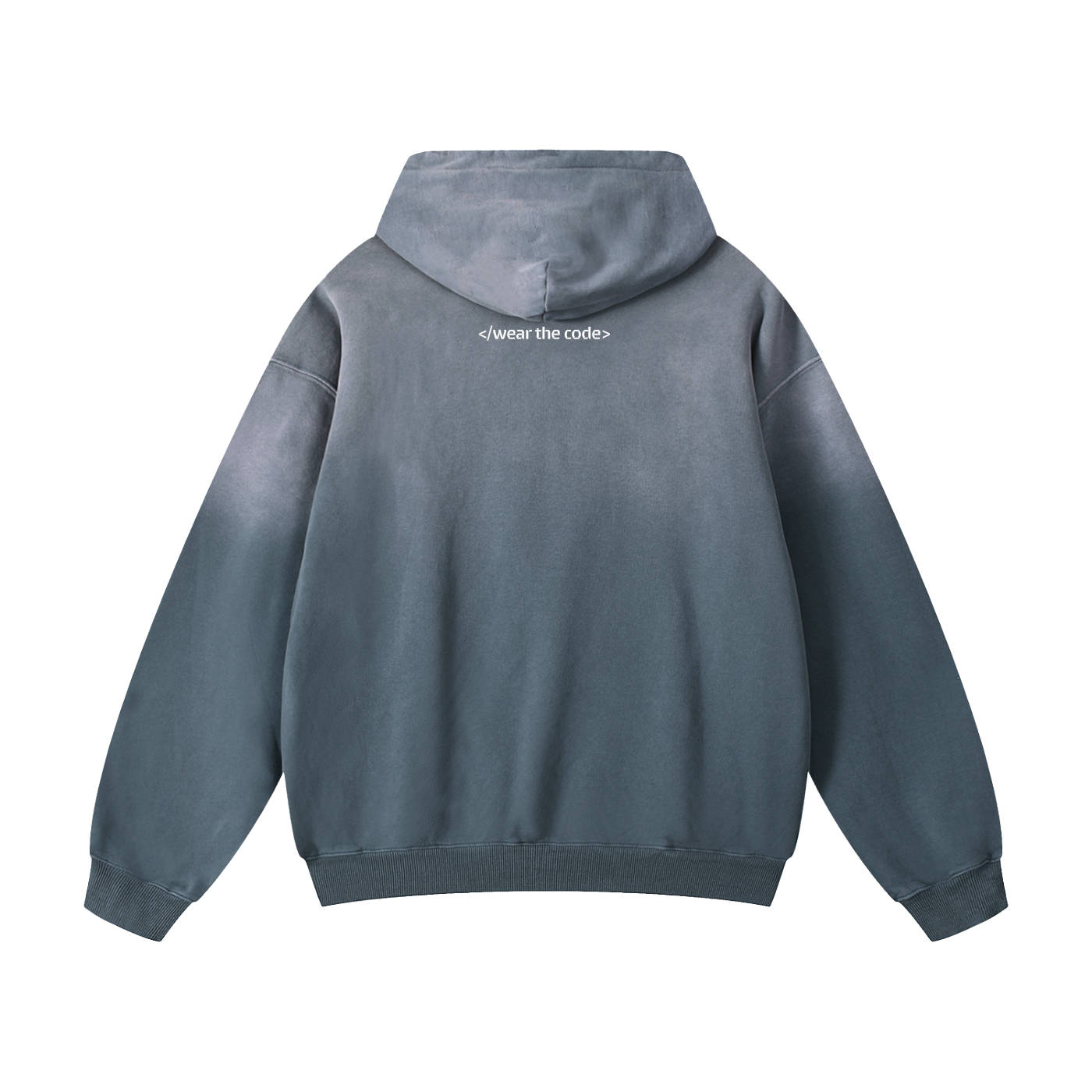 </wear the code> Heavyweight Sunfade Oversized Hoodie Designed by Smrita Jain