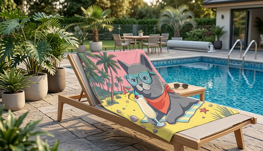 Elmyra Lying on the Beach Towel