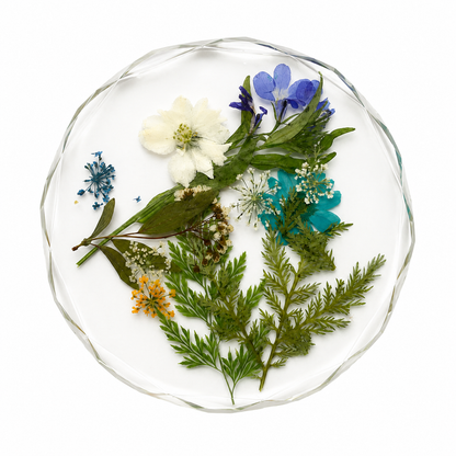 Artist Handcrafted Resin Pressed Flower - Coaster #8