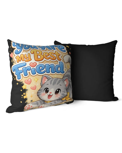 Elmya - You are my best friend Cotton Pillow