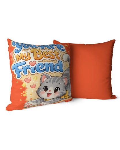 Elmya - You are my best friend Cotton Pillow