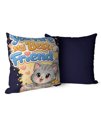 Elmya - You are my best friend Cotton Pillow