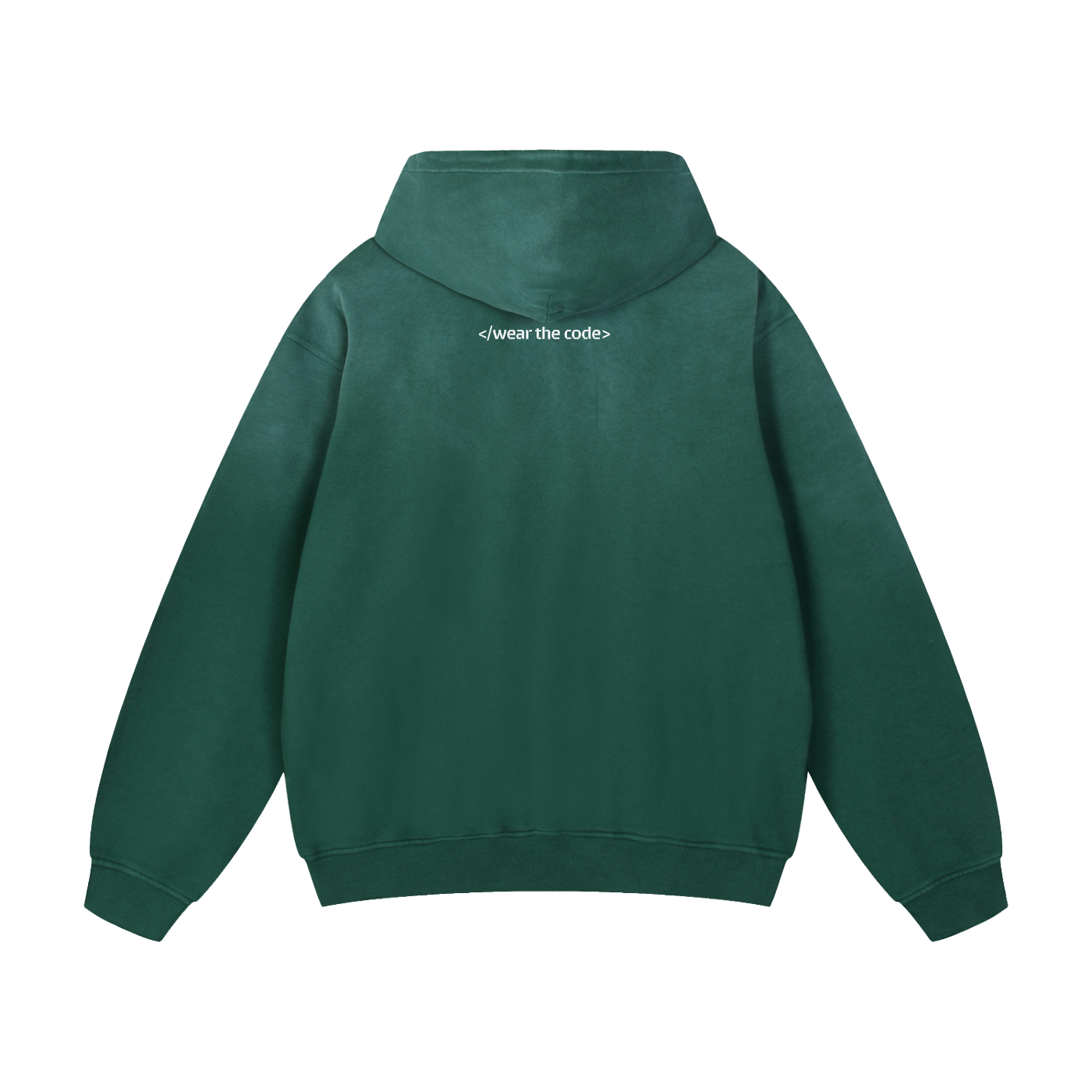 </wear the code> Heavyweight Sunfade Oversized Hoodie Designed by Smrita Jain