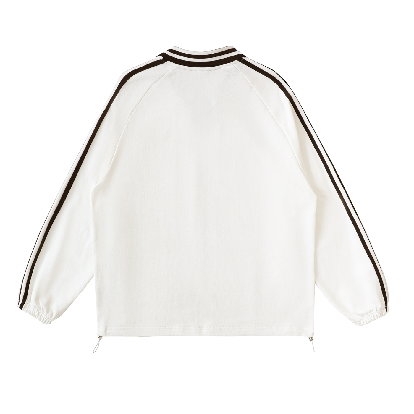 </wear the code> Contrast Striped Lapel Collar Sweatshirt Designed by Smrita Jain