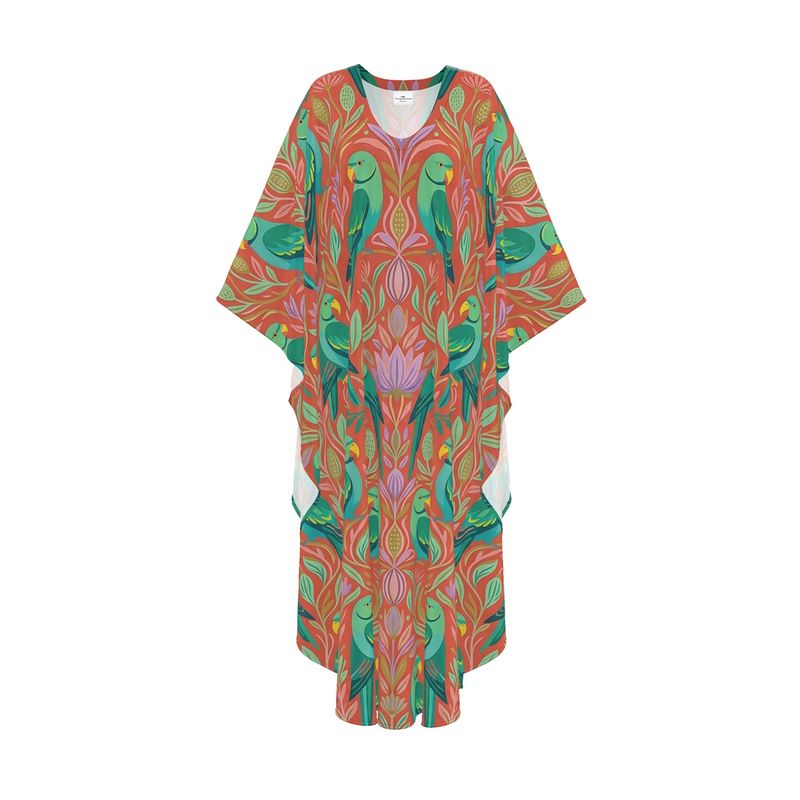 Botanical Parrot Kaftan For Women (Regular + Petite)