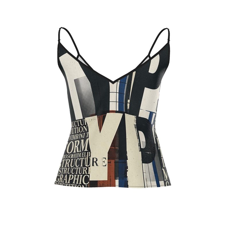 Typographic Strappy Camisole For Women (from XXS to 7XL)