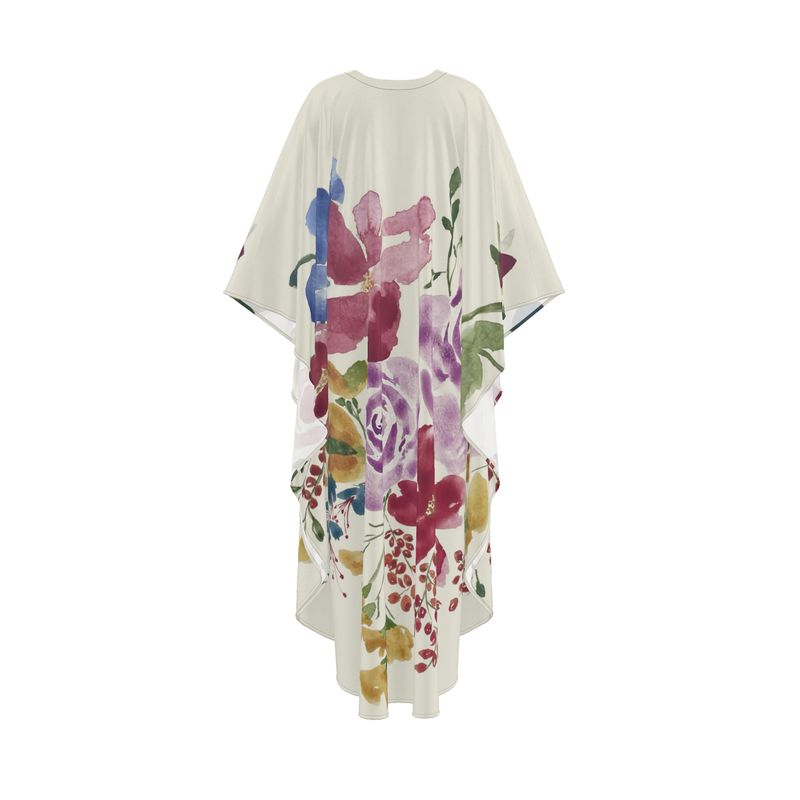 Botanical Flower Bouquet Kaftan For Women (Regular & Petite)