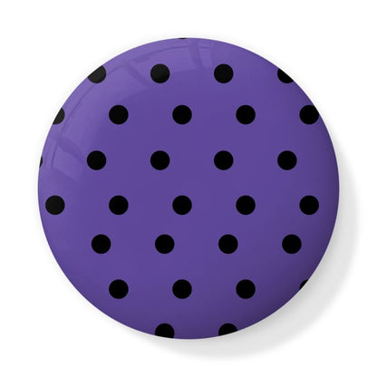 Black Polka Dot on Purple Bone China Trinket Pot