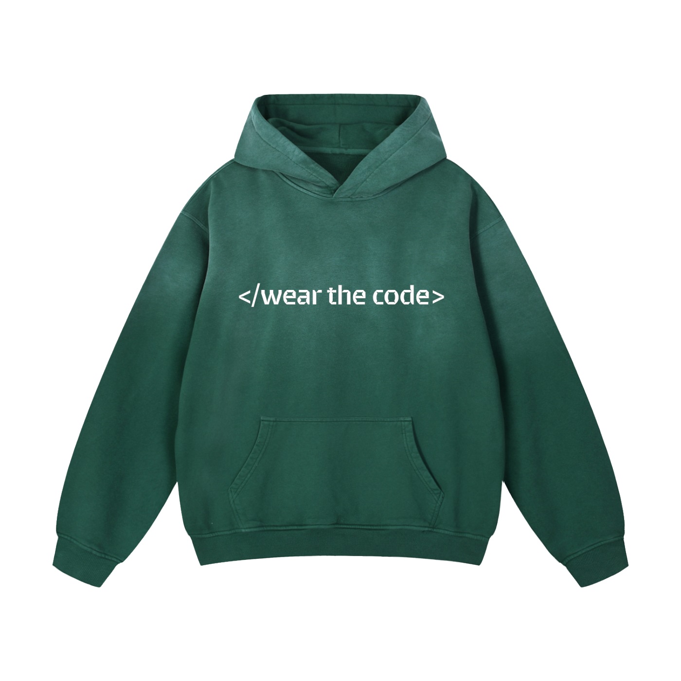 </wear the code> Heavyweight Sunfade Oversized Hoodie Designed by Smrita Jain