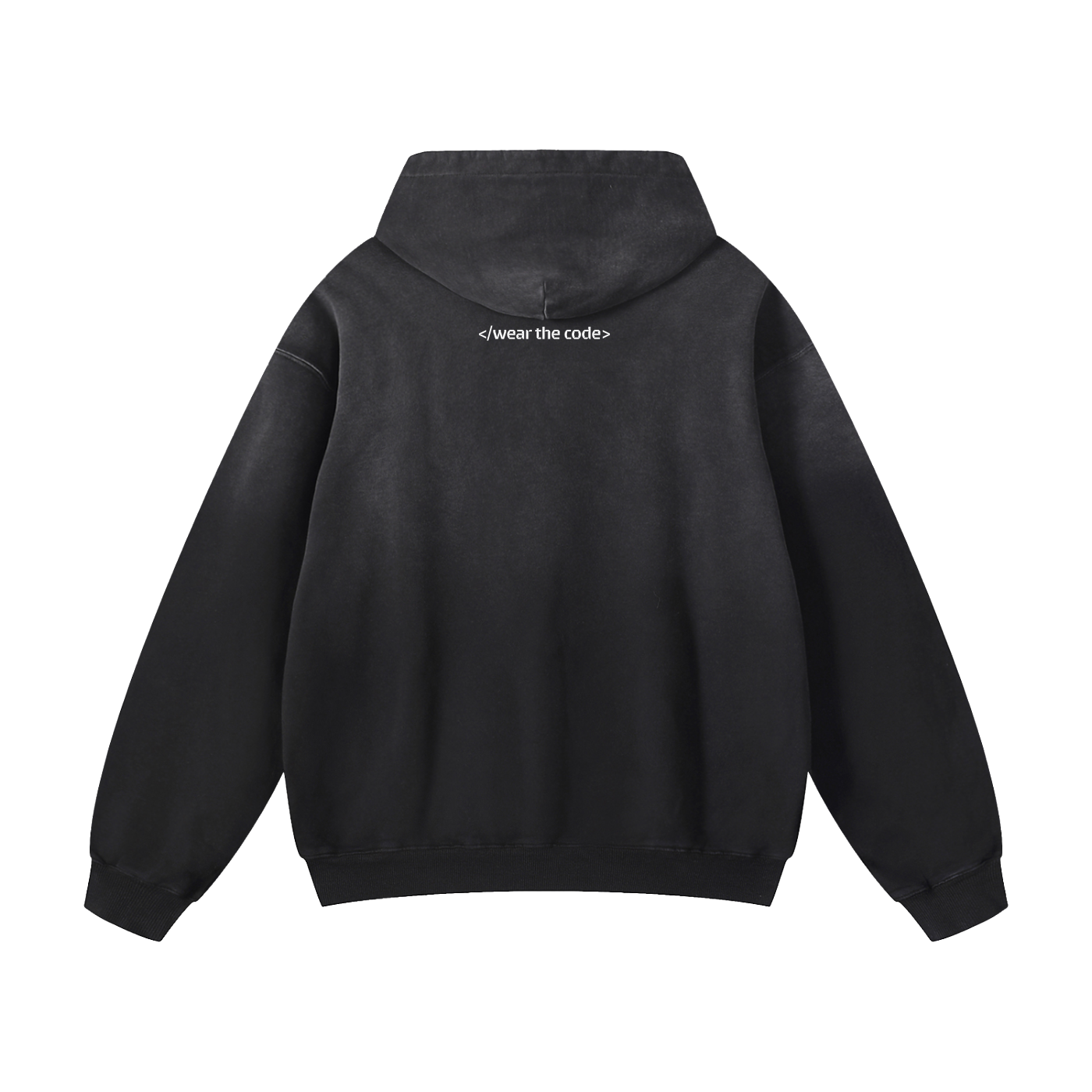 </wear the code> Heavyweight Sunfade Oversized Hoodie Designed by Smrita Jain