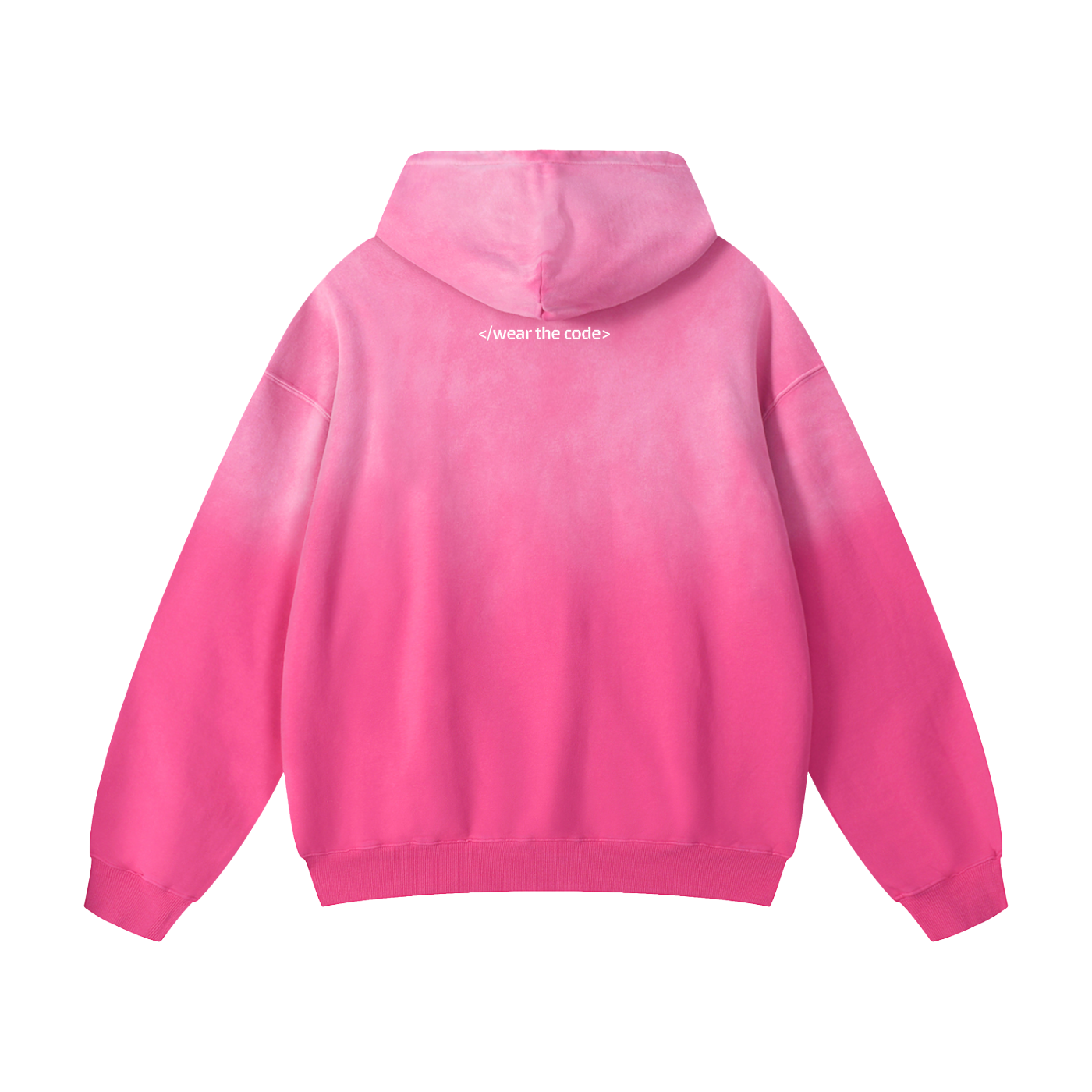 </wear the code> Heavyweight Sunfade Oversized Hoodie Designed by Smrita Jain