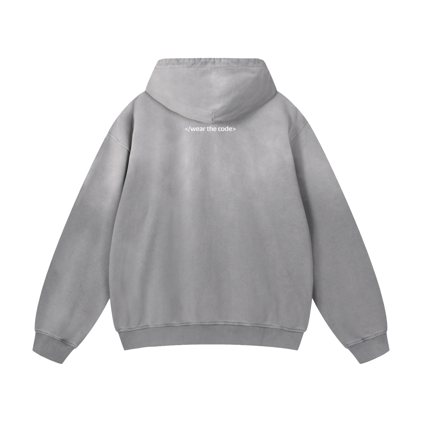 </wear the code> Heavyweight Sunfade Oversized Hoodie Designed by Smrita Jain