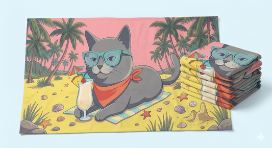 Elmyra Lying on the Beach Towel