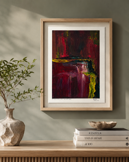 In the cliffs I will find peace #57 - Artist Acrylic Painting (frame not included)