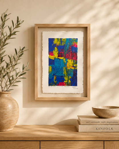 In the cliffs I will find peace #60 - Artist Acrylic Painting (frame not included)