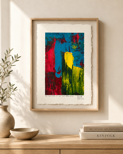 In the cliffs I will find peace #63 - Artist Acrylic Painting (frame not included)
