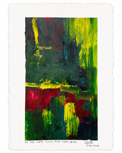 In the cliffs I will find peace #64 - Artist Acrylic Painting (frame not included)