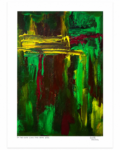 In the cliffs I will find peace #72 - Artist Acrylic Painting (frame not included)