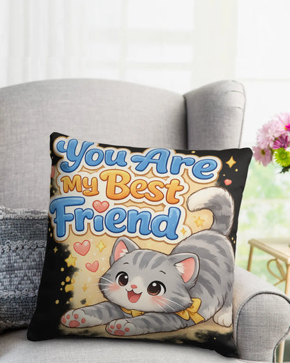 Elmya - You are my best friend Cotton Pillow