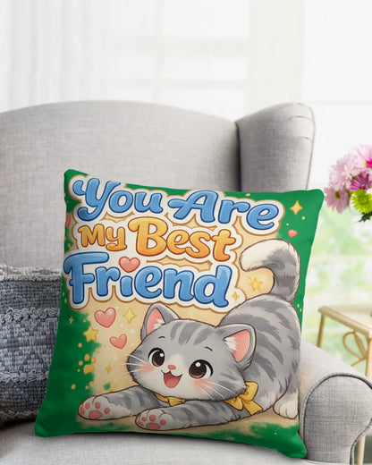 Elmya - You are my best friend Cotton Pillow
