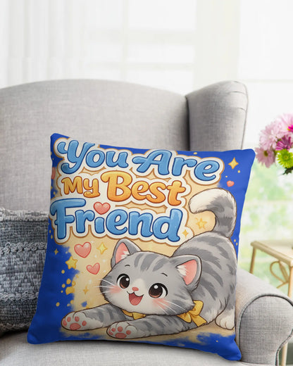Elmya - You are my best friend Cotton Pillow