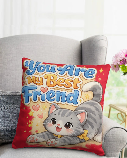 Elmya - You are my best friend Cotton Pillow