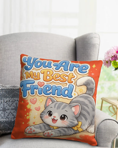 Elmya - You are my best friend Cotton Pillow