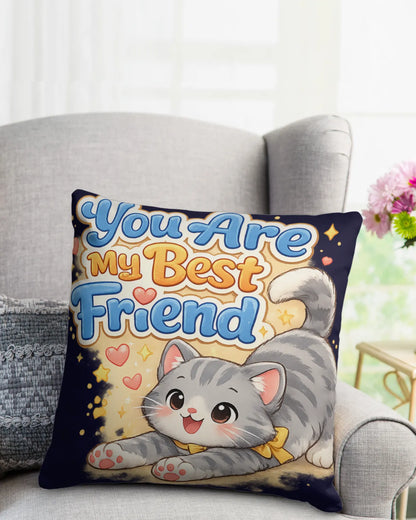 Elmya - You are my best friend Cotton Pillow