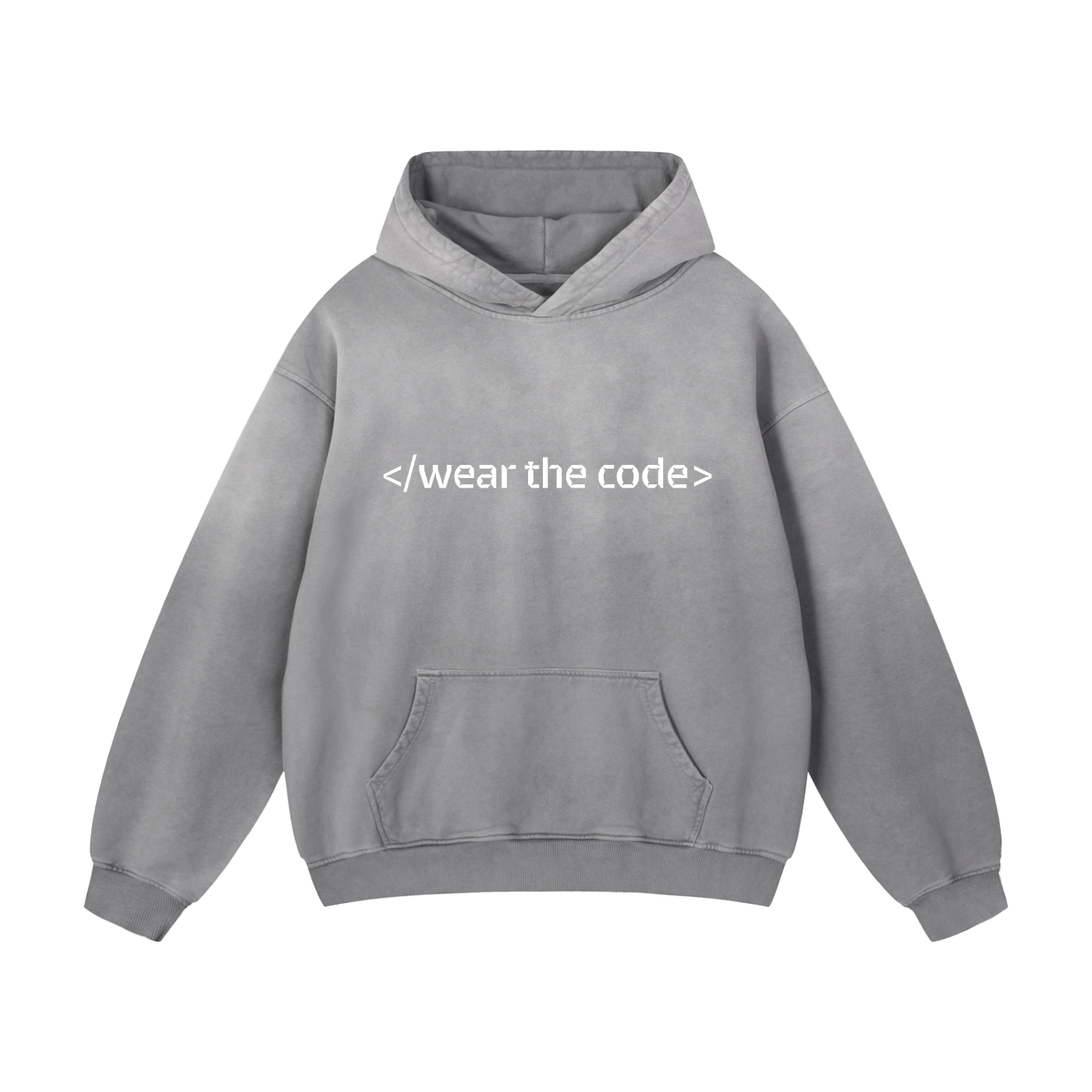 </wear the code> Heavyweight Sunfade Oversized Hoodie Designed by Smrita Jain