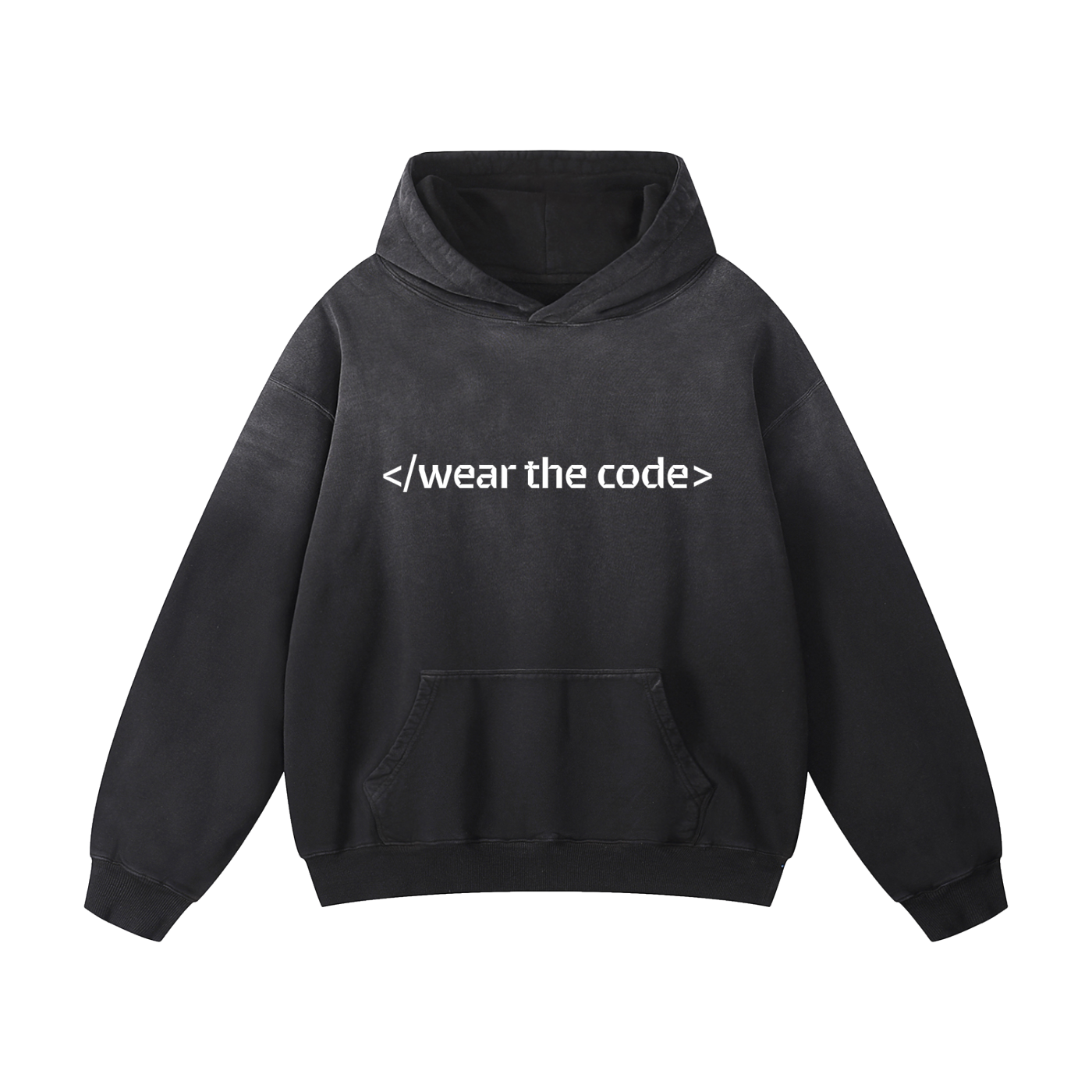 </wear the code> Heavyweight Sunfade Oversized Hoodie Designed by Smrita Jain