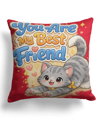 Elmya - You are my best friend Cotton Pillow