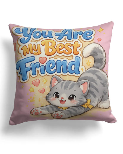Elmya - You are my best friend Cotton Pillow