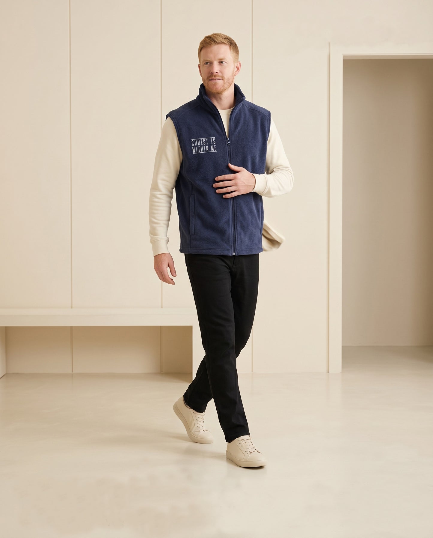 Christ Driven Men’s Columbia fleece vest Christ is within me