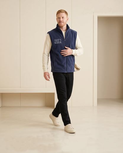 Christ Driven Men’s Columbia fleece vest Christ is within me