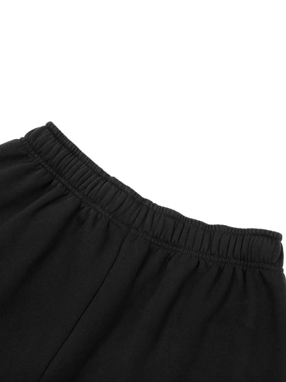 </wear the code> Blank Contrast-Stitched Fleece Artist Sweatpants