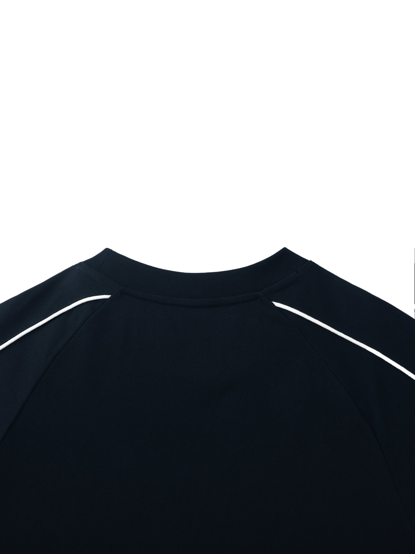 </wear the code> White Men Contrast Panel Raglan Artist Sweatshirt