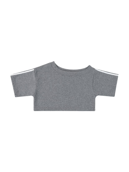 </wear the code> Women's Off-the-Shoulder Crop T-Shirt