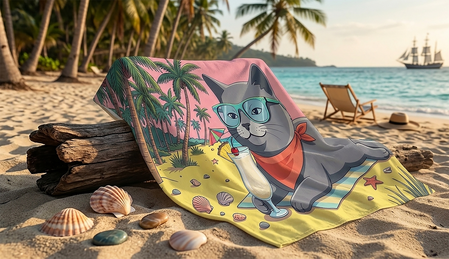 Elmyra Lying on the Beach Towel