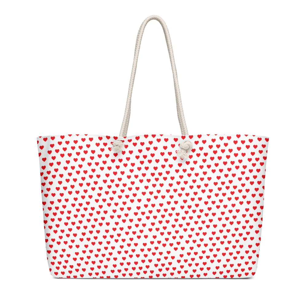 Heart Polka Oversized weekender bag - Mother's Day Special