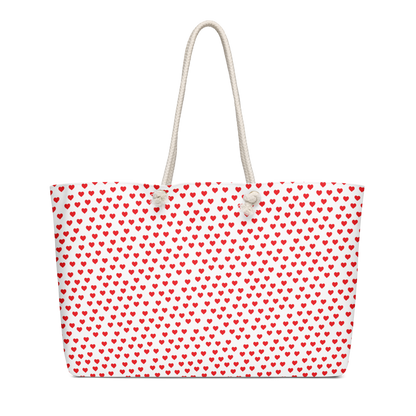 Heart Polka Oversized weekender bag - Mother's Day Special