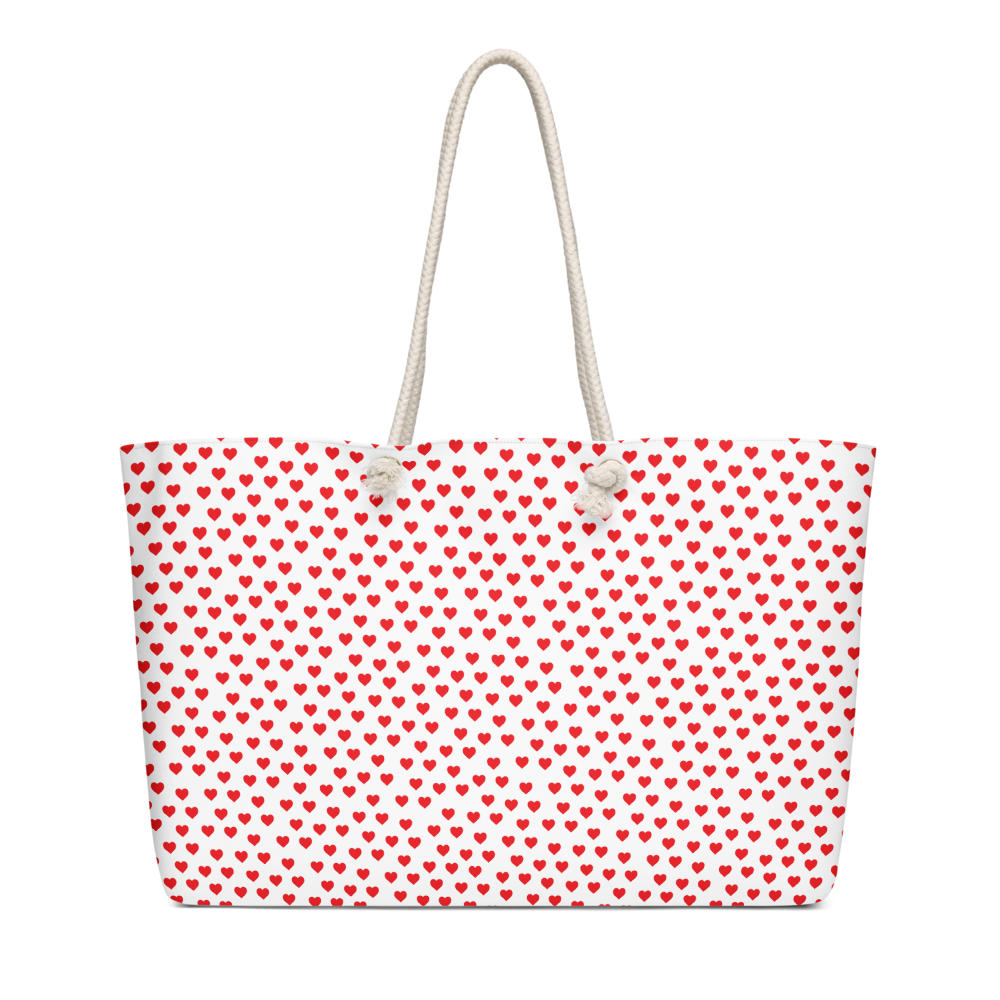 Heart Polka Oversized weekender bag - Mother's Day Special