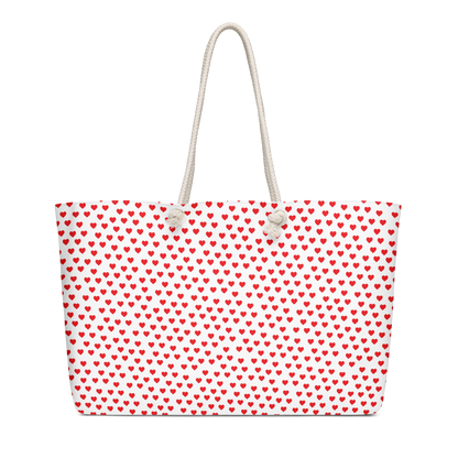 Heart Polka Oversized weekender bag - Mother's Day Special