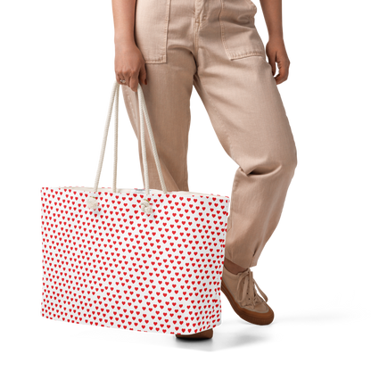 Heart Polka Oversized weekender bag - Mother's Day Special