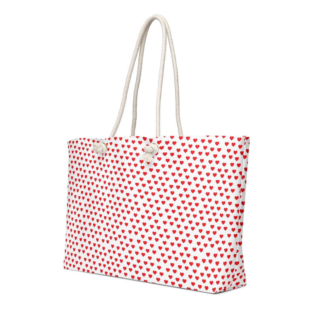 Heart Polka Oversized weekender bag - Mother's Day Special