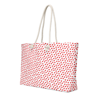 Heart Polka Oversized weekender bag - Mother's Day Special