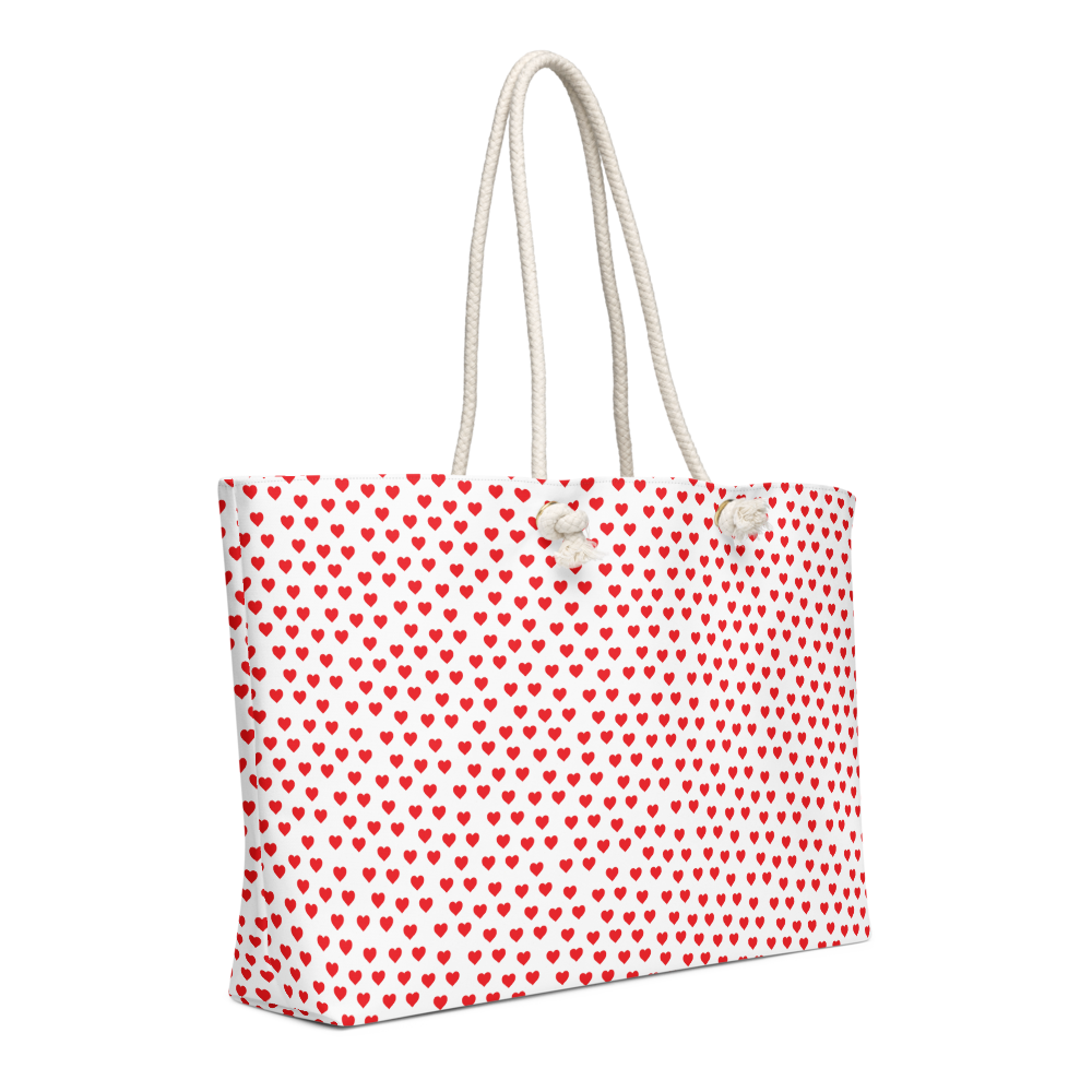 Heart Polka Oversized weekender bag - Mother's Day Special