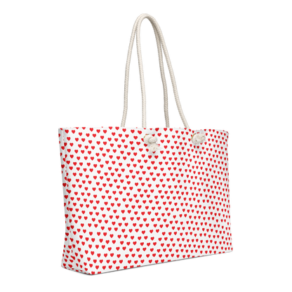 Heart Polka Oversized weekender bag - Mother's Day Special